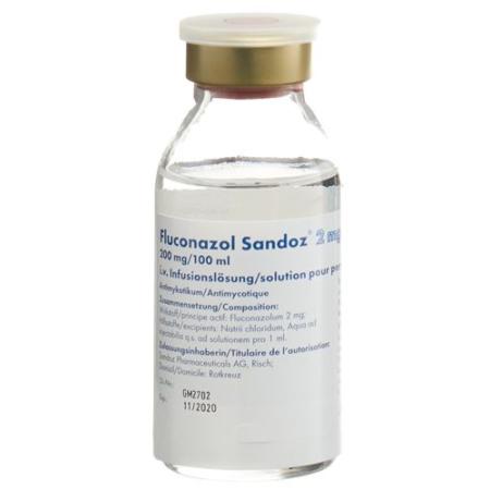 Fluconazol Sandoz Inf L&ouml;s 200 mg/100ml Vial 100 ml - PrimeCare Global