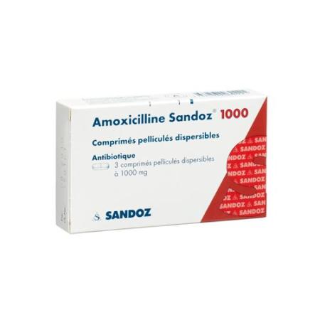 Amoxicillin Sandoz Disp Tabl 1000 mg 20 pcs - PrimeCare Global