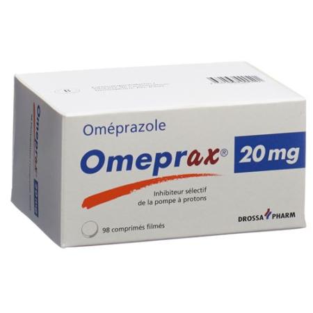 Omeprax Filmtablet 20 mg 98 pcs - PrimeCare Global