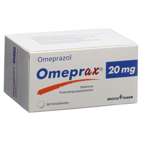 Omeprax Filmtablet 20 mg 98 pcs - PrimeCare Global