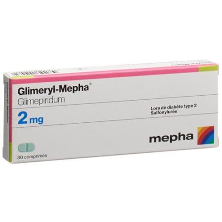 Glimeryl Mepha 2 mg 30 tablets - PrimeCare Global