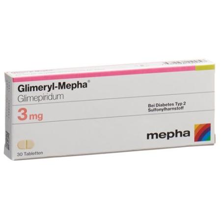 GLIMERYL Mepha Tabl 3 mg - PrimeCare Global