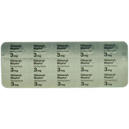 GLIMERYL Mepha Tabl 3 mg - PrimeCare Global