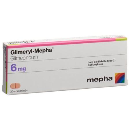 Glimeryl Mepha 6 mg 30 tablets - PrimeCare Global