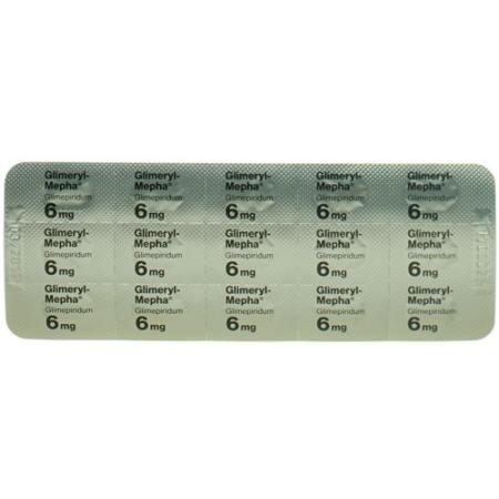 Glimeryl Mepha 6 mg 120 tablets - PrimeCare Global