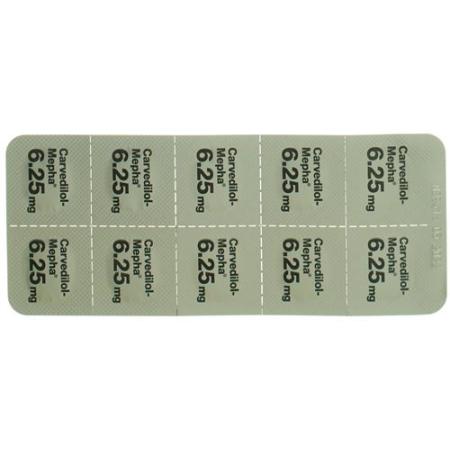 Carvedilol-Mepha Tabl 6.25 mg 30 pcs - PrimeCare Global