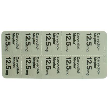 Carvedilol-Mepha Tabl 12.5 mg 100 pcs - PrimeCare Global