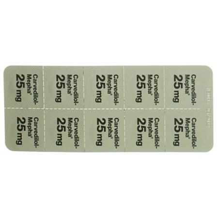 Carvedilol-Mepha Tabl 25 mg 100 pcs - PrimeCare Global