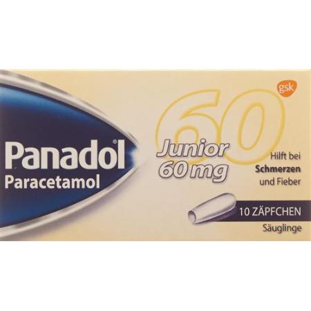 Panadol Junior Supp 60 mg 10 pcs - PrimeCare Global