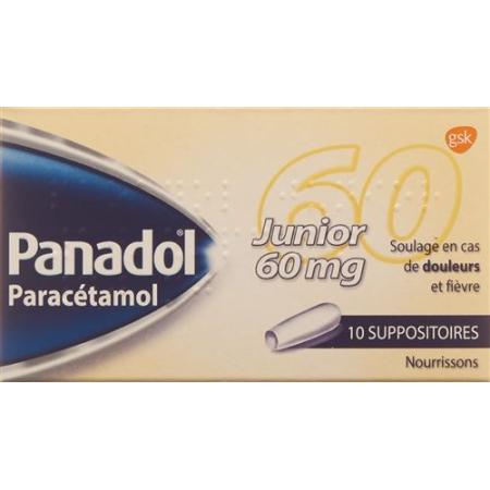 Panadol Junior Supp 60 mg 10 pcs - PrimeCare Global