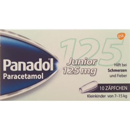 Panadol Junior Supp 125 mg 10 pcs - PrimeCare Global
