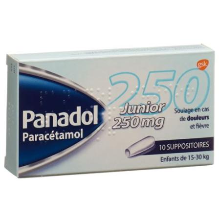 Panadol Junior Supp 250 mg 10 pcs - PrimeCare Global
