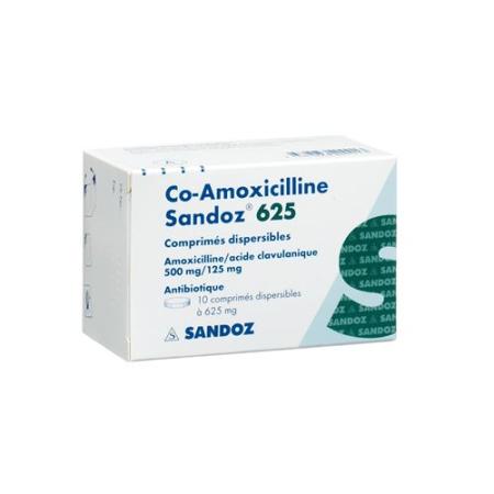 Co-Amoxicillin Sandoz Disp Tabl 625 mg 10 pcs - PrimeCare Global