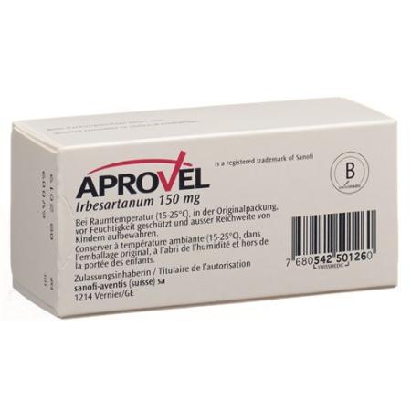 Aprovel 150 film tablets 150 mg 98 pcs - PrimeCare Global
