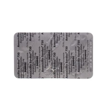 Amoxicillin Sandoz Disp Tabl 750 mg 20 pcs - PrimeCare Global