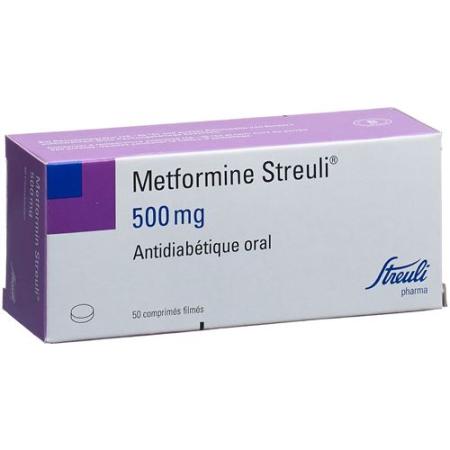 Metformin Streuli Filmtablet 500 mg 50 pcs - PrimeCare Global