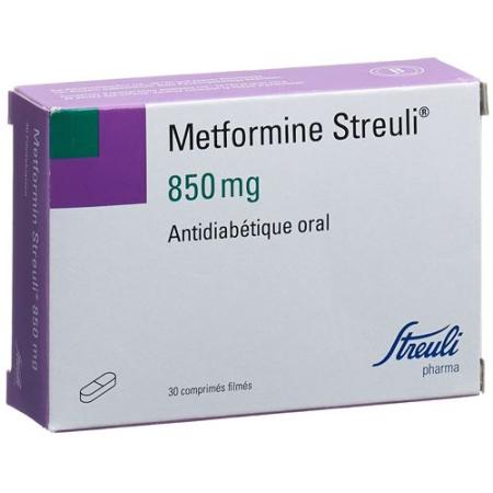 Metformin Streuli film tablets 850 mg 30 pcs - PrimeCare Global