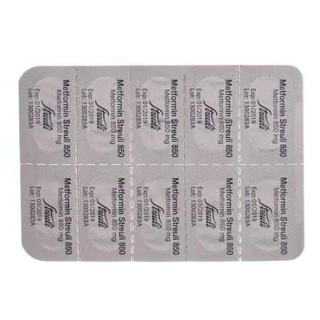 Metformin Streuli film tablets 850 mg 100 pcs - PrimeCare Global