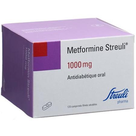 Metformin Streuli film tablets 1000 mg 120 pcs - PrimeCare Global