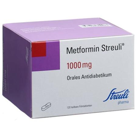 Metformin Streuli film tablets 1000 mg 120 pcs - PrimeCare Global