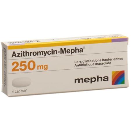 Azithromycin-Mepha Lactab 250 mg 6 pcs - PrimeCare Global