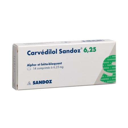 Carvedilol Sandoz Tabl 6.25 mg 14 pcs - PrimeCare Global