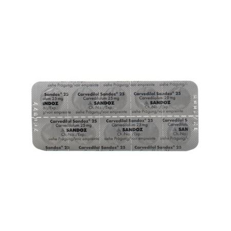 Carvedilol Sandoz Tabl 25 mg 100 pcs - PrimeCare Global