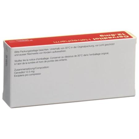 Carvedilol Helvepharm Tabl 12.5 mg 30 pcs - PrimeCare Global