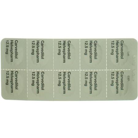 Carvedilol Helvepharm Tabl 12.5 mg 30 pcs - PrimeCare Global