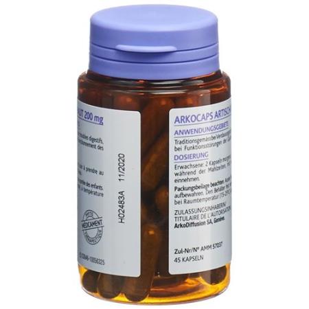 Arkocaps artichoke capsules 200 mg vegetable Ds 45 pcs - PrimeCare Global
