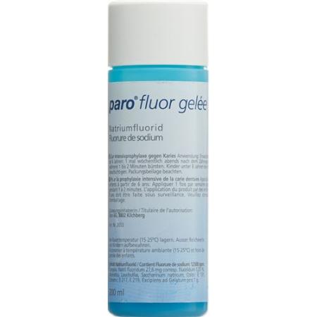 Paro Fluor Jelly Sodium Fluoride Mint Fl 200 ml - PrimeCare Global