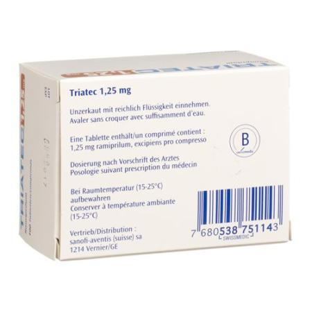 Triatec Tabl 1.25 mg 100 pcs - PrimeCare Global