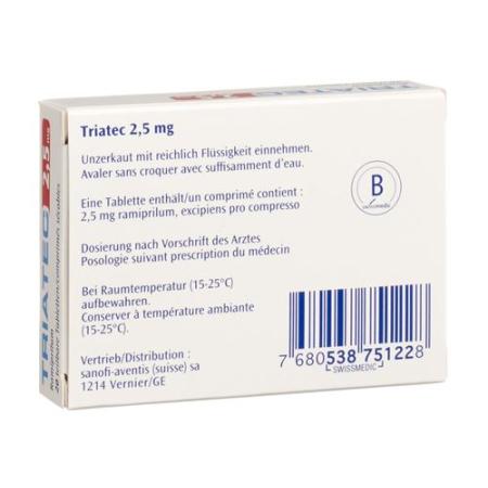 Triatec Tabl 2.5 mg 20 pcs - PrimeCare Global