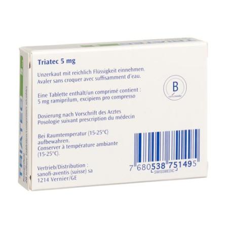 Triatec Tabl 5 mg 20 pcs - PrimeCare Global