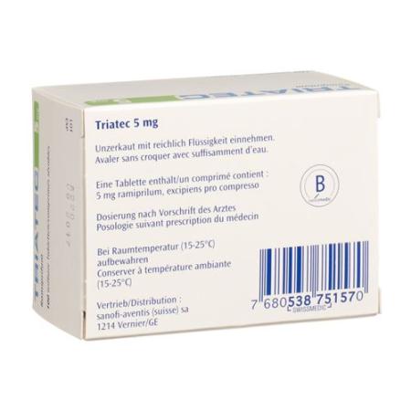 Triatec Tabl 5 mg 100 pcs - PrimeCare Global