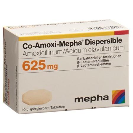 Co-Amoxi-Mepha Dispersible Disp Tabl 625 mg 10 pcs - PrimeCare Global