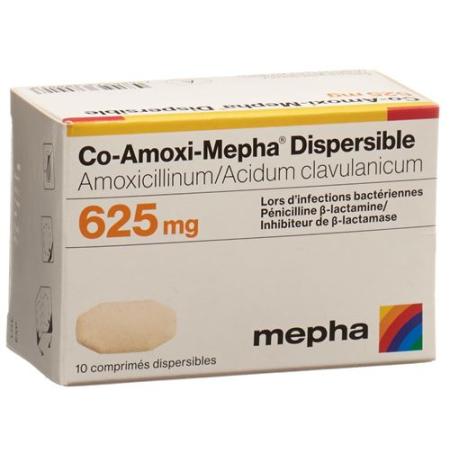 Co-Amoxi-Mepha Dispersible Disp Tabl 625 mg 20 pcs - PrimeCare Global