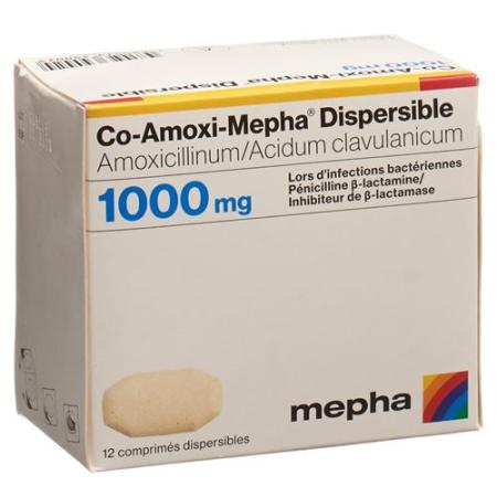 Co-Amoxi-Mepha Disp Tabl 1000 mg 12 pcs - PrimeCare Global
