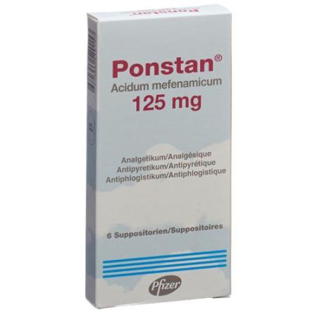 Ponstan Supp 125 mg child 6 pcs - PrimeCare Global