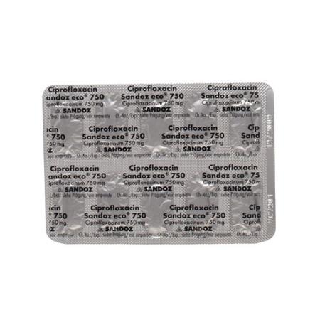 Ciprofloxacin Sandoz eco Filmtabl 750 mg 20 pcs - PrimeCare Global