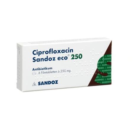 Ciprofloxacin Sandoz eco Filmtabl 250 mg 10 pcs - PrimeCare Global