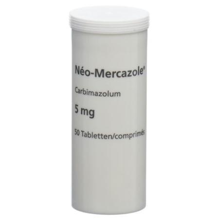 N&eacute;o-Mercazole Tabl 5 mg Ds 50 pcs - PrimeCare Global