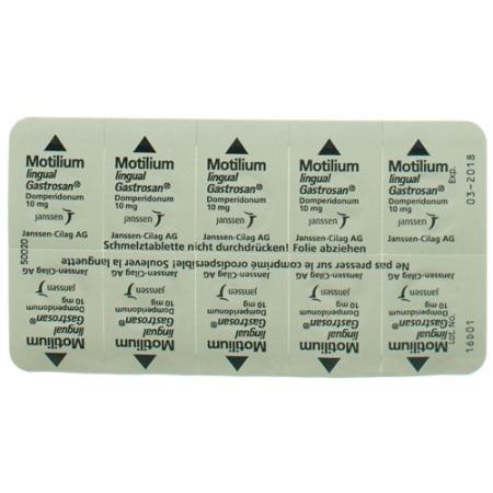 MOTILIUM LINGUAL GASTROSAN 10 MG 20 PCS - PrimeCare Global