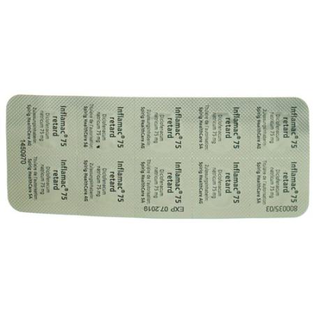 INFLAMAC retard Ret Filmtabl 75 mg - PrimeCare Global