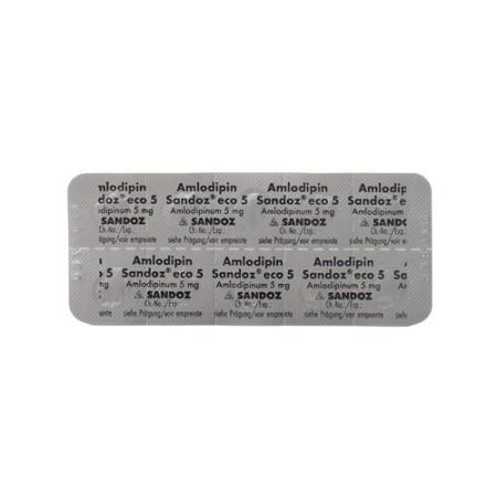 AMLODIPIN SANDOZ ECO TABL 5 MG 30 PCS - PrimeCare Global