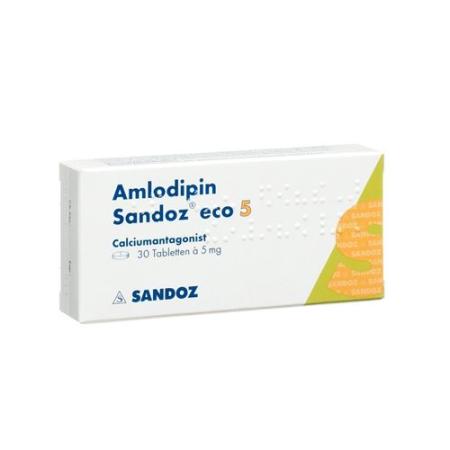 AMLODIPIN SANDOZ ECO TABL 5 MG 100 PCS - PrimeCare Global