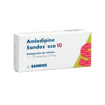 AMLODIPIN SANDOZ ECO TABL 10 MG 30 PCS - PrimeCare Global