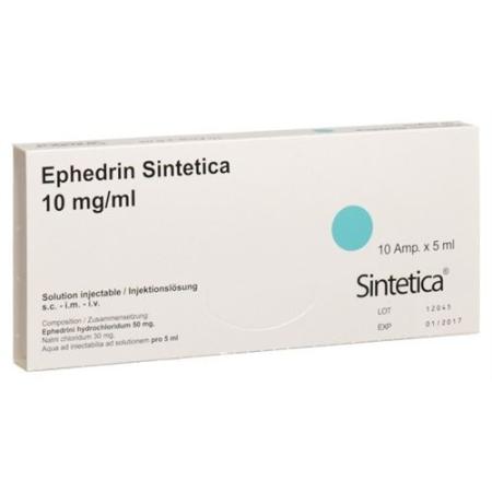 Ephedrine Sintetica Inj Loes 50mg/5ml 10amp 5ml - PrimeCare Global