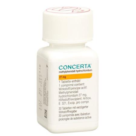 CONCERTA tabl 27 mg bottle 60 pcs - PrimeCare Global