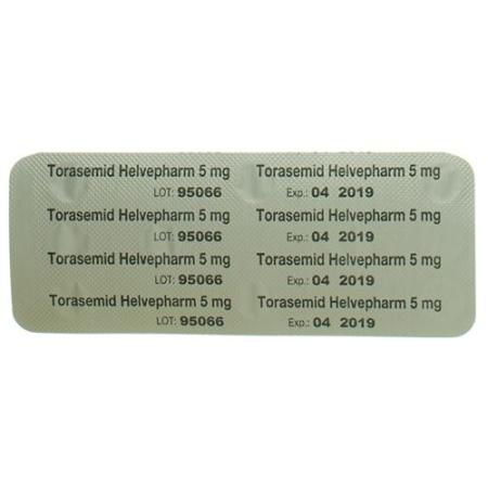 Torasemid Helvepharm 5 mg 100 tablets - PrimeCare Global